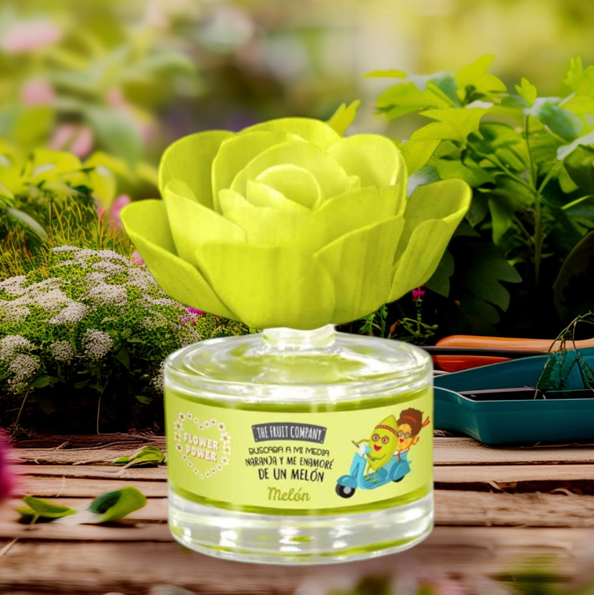 Fleur d'ambiance au melon